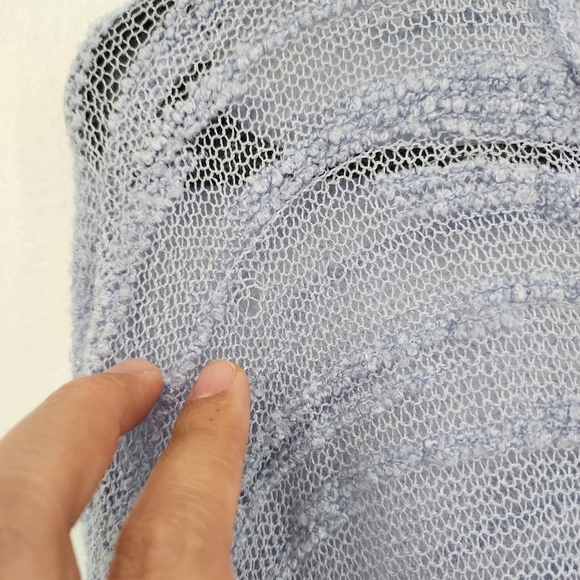 Neesh by DAR Women's Textured Knit Lace Up Button Closure Cardigan Sweater - M/L - Picture 7 of 12